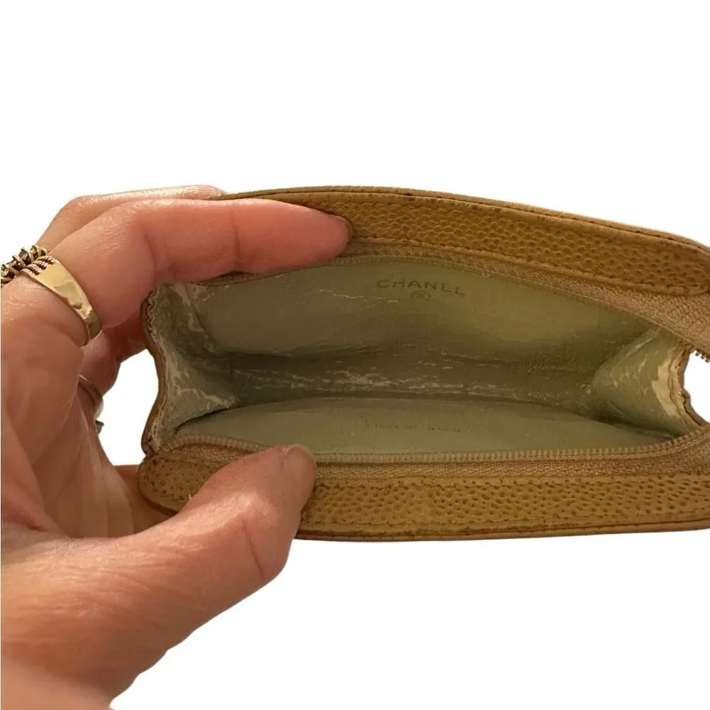 Gucci mini brown leather pouch